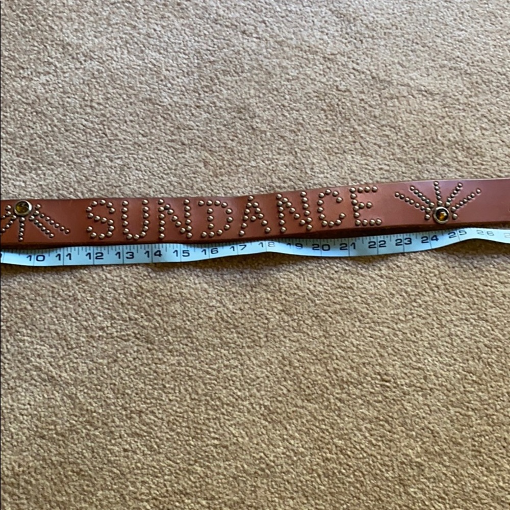 Leather SUNDANCE Catalog studded belt